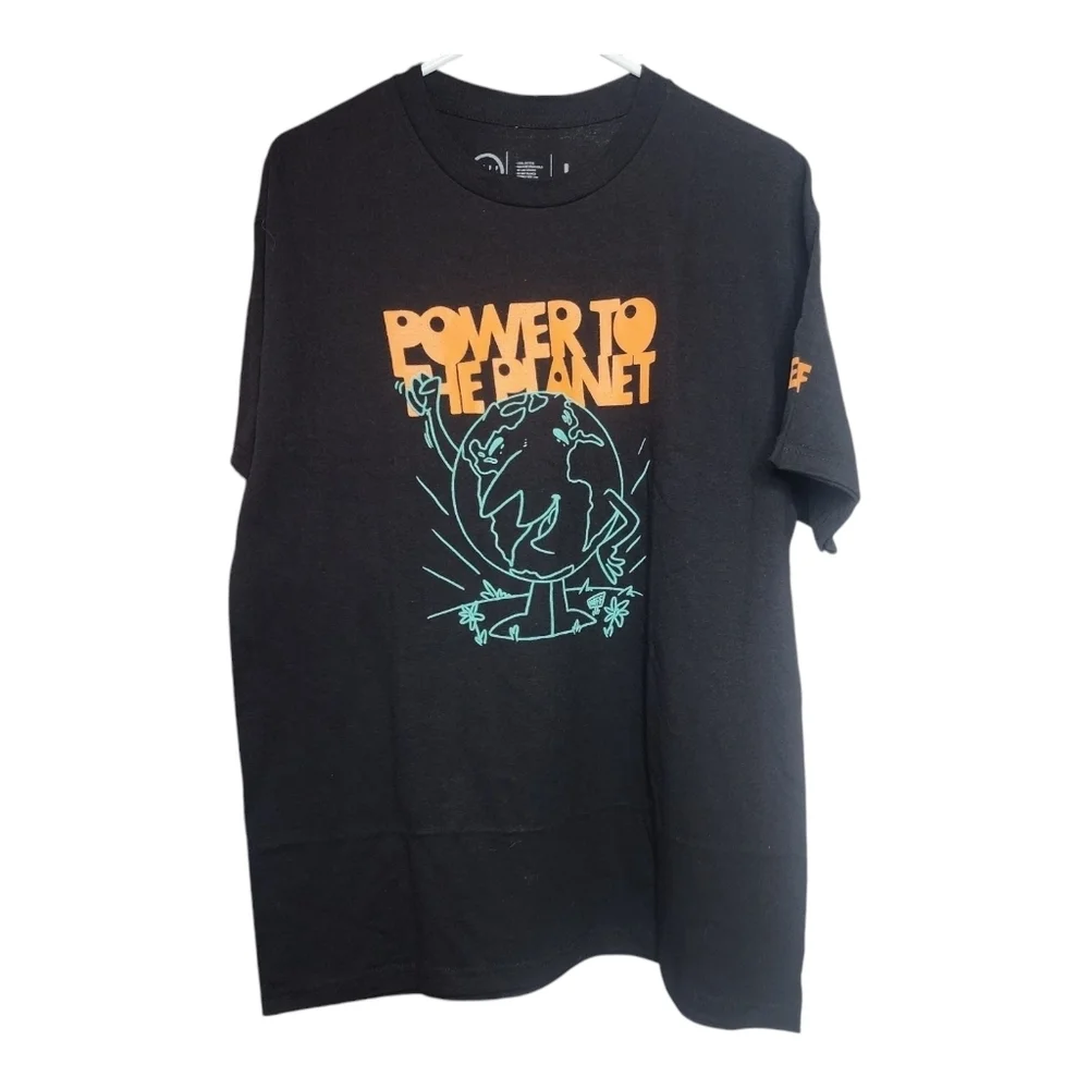 Mens Neff Graphic T-Shirt Power To The Planet. Large New With Tags - Picture 1 of 3